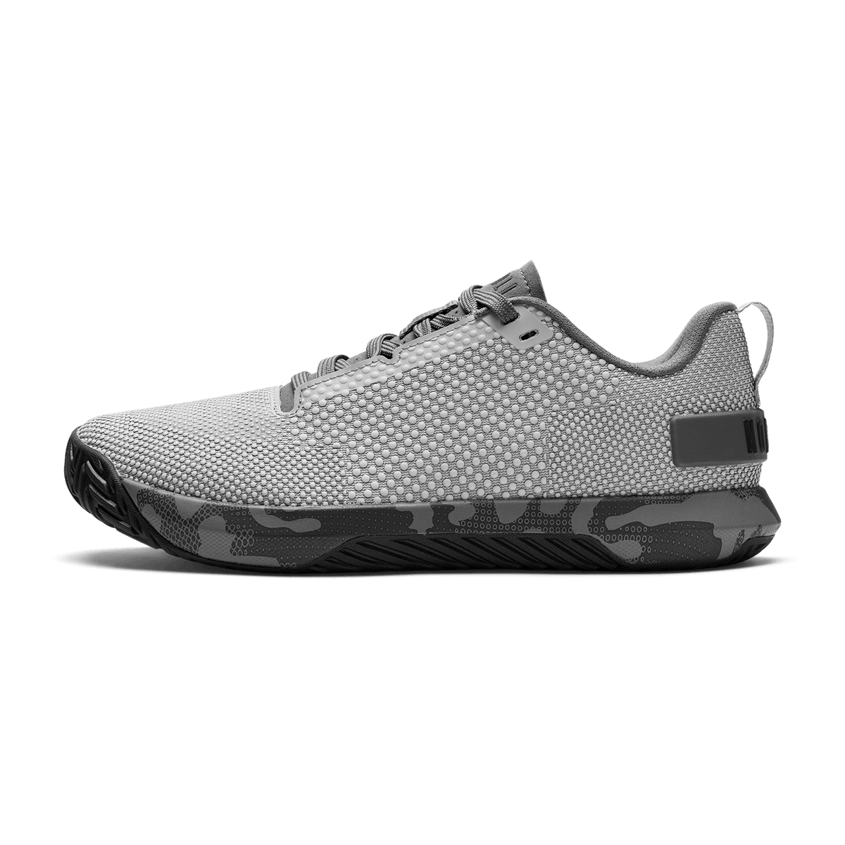 NOBULL Men's Gray Jungle Camo Outwork Flex Shoes