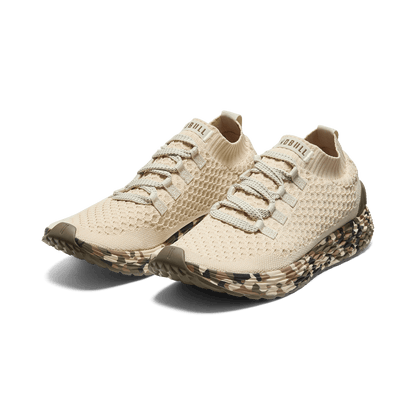 NOBULL Men's Beige Camo Allday Knit Shoes
