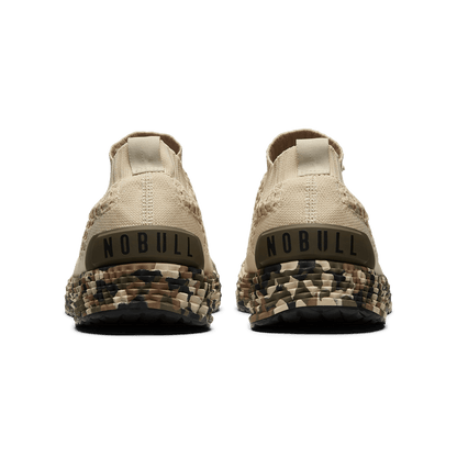 NOBULL Men's Beige Camo Allday Knit Shoes