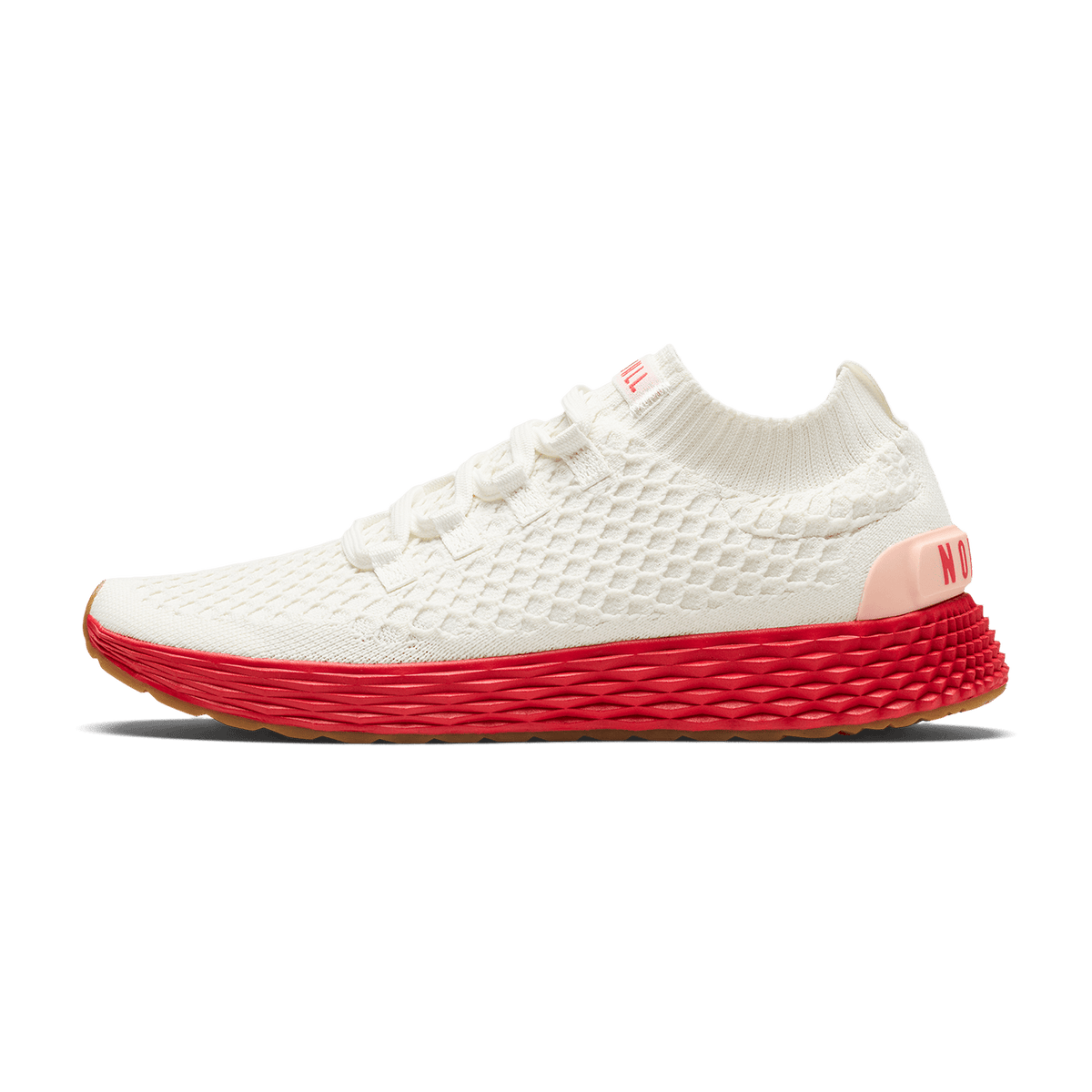 NOBULL Men's Classic White Punch Allday Knit Shoes
