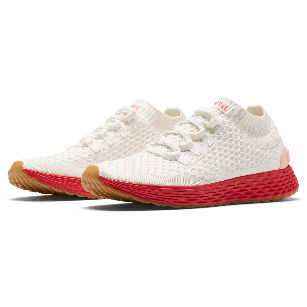 NOBULL Men's Classic White Punch Allday Knit Shoes