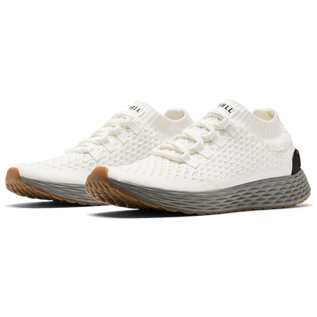 NOBULL Men's Classic White Ash Allday Knit Shoes