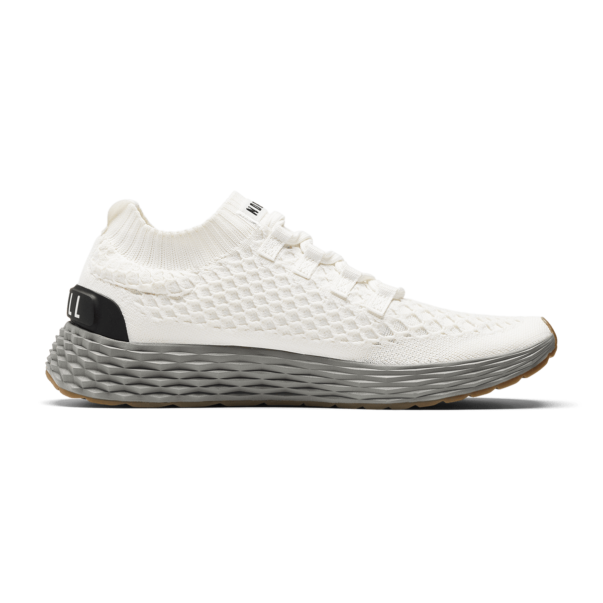 NOBULL Men's Classic White Ash Allday Knit Shoes