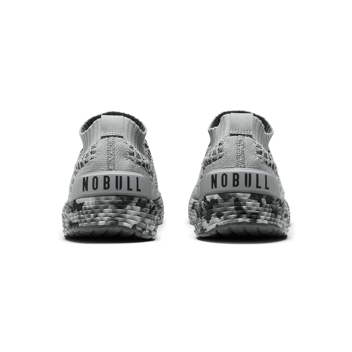 NOBULL Men's Gray Jungle Camo Allday Knit Shoes