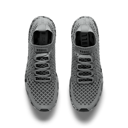 NOBULL Men's Gray Jungle Camo Allday Knit Shoes