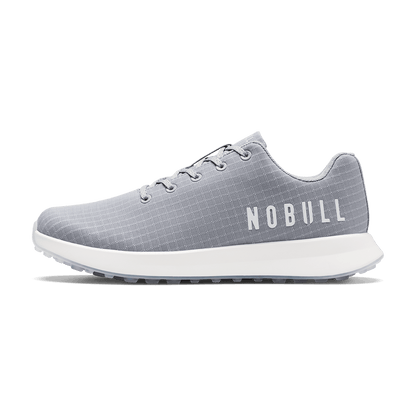 NOBULL Men's Grey Illusions Ripstop Golf Shoes
