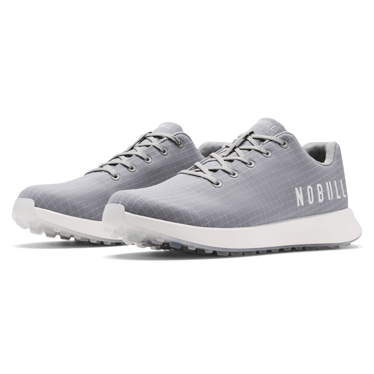 NOBULL Men's Grey Illusions Ripstop Golf Shoes