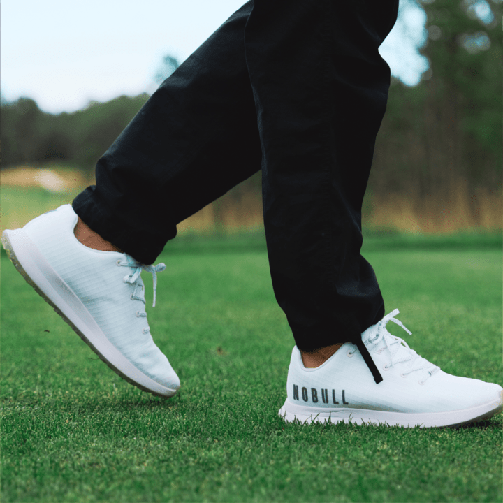 NOBULL Men's Grey Illusions Ripstop Golf Shoes