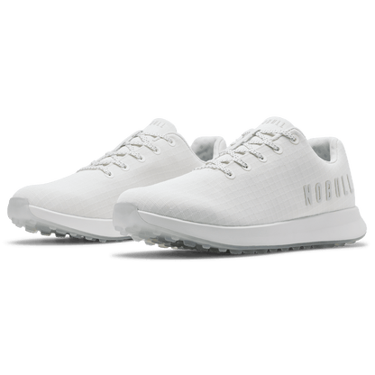 NOBULL Men's White Ripstop Golf Shoes