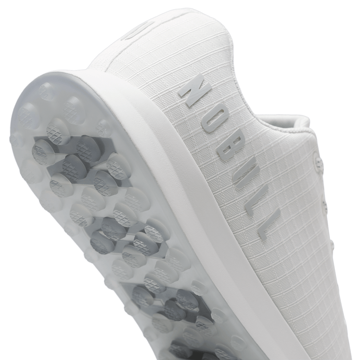 NOBULL Men's White Ripstop Golf Shoes