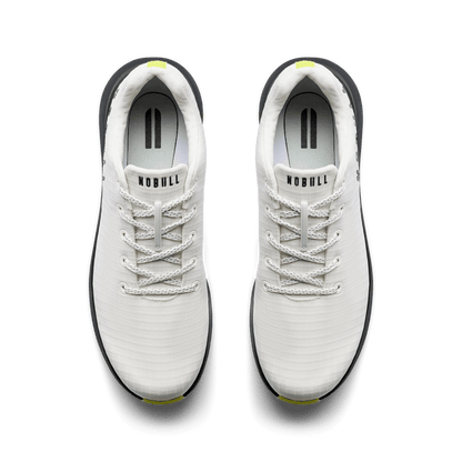 NOBULL Men's Classic White Zest Ripstop Golf Shoes