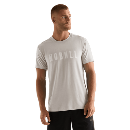 NOBULL Men's Oatmeal NOBULL Tee