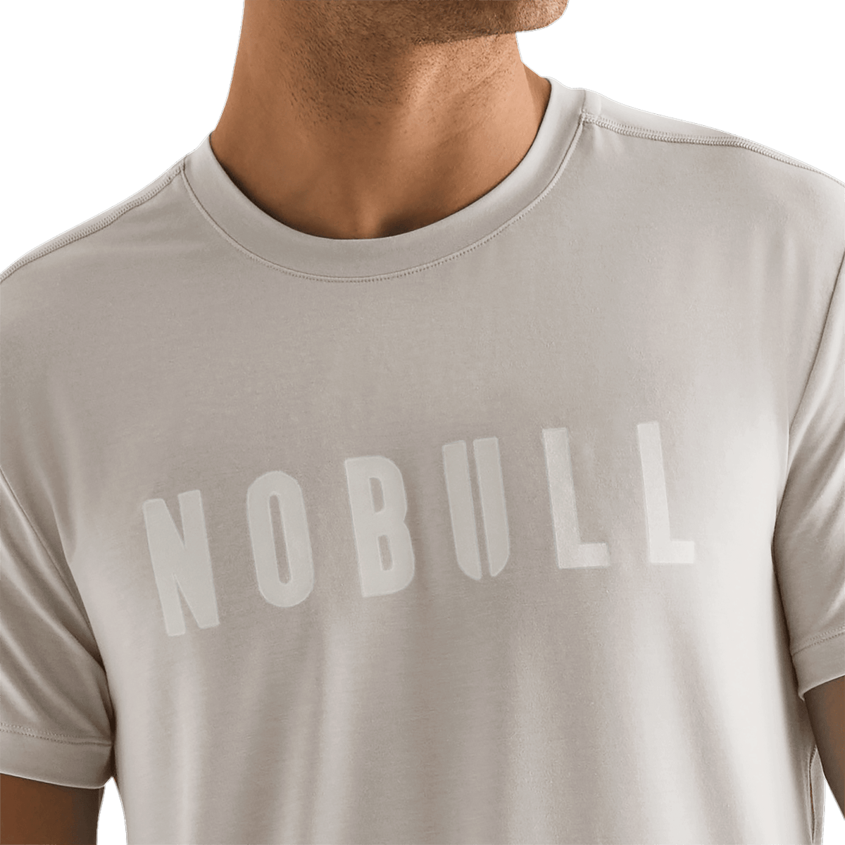 NOBULL Men's Oatmeal NOBULL Tee