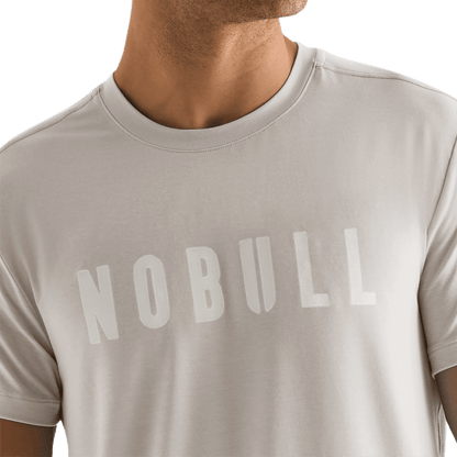 NOBULL Men's Oatmeal NOBULL Tee