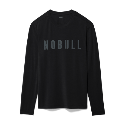 NOBULL Men's Black NOBULL Long Sleeve Tee