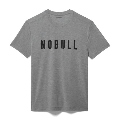NOBULL Men's Heather Gray NOBULL Tee