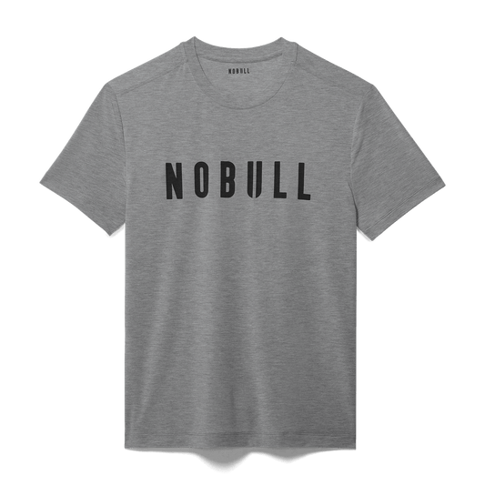 NOBULL Men's Heather Gray NOBULL Tee