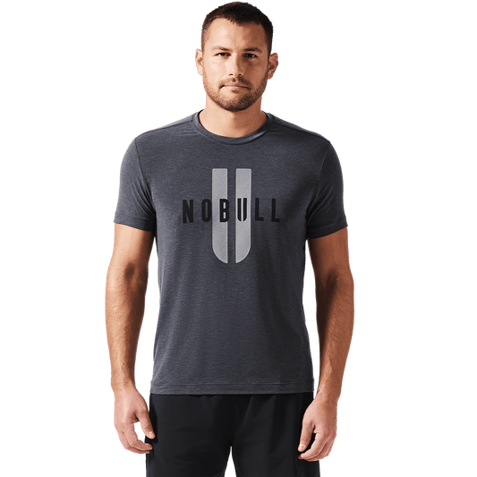 NOBULL Men's Charcoal Heather NOBULL U Tee