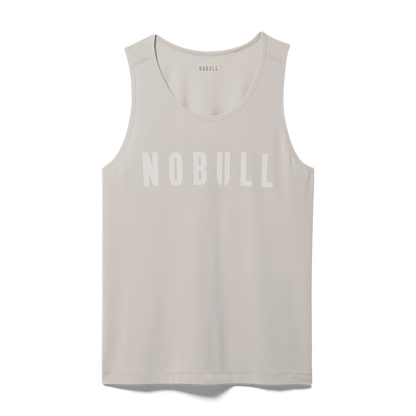NOBULL Men's Oatmeal NOBULL Tank Top