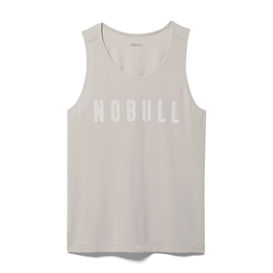 NOBULL Men's Oatmeal NOBULL Tank Top