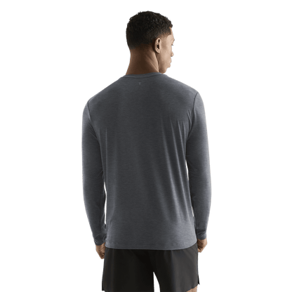 NOBULL Men's Charcoal Heather NOBULL Long Sleeve Tee