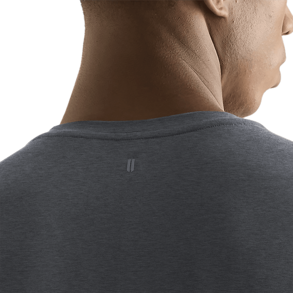NOBULL Men's Charcoal Heather NOBULL Long Sleeve Tee