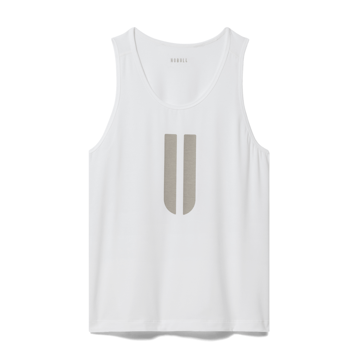 NOBULL Men's White U Tank Top