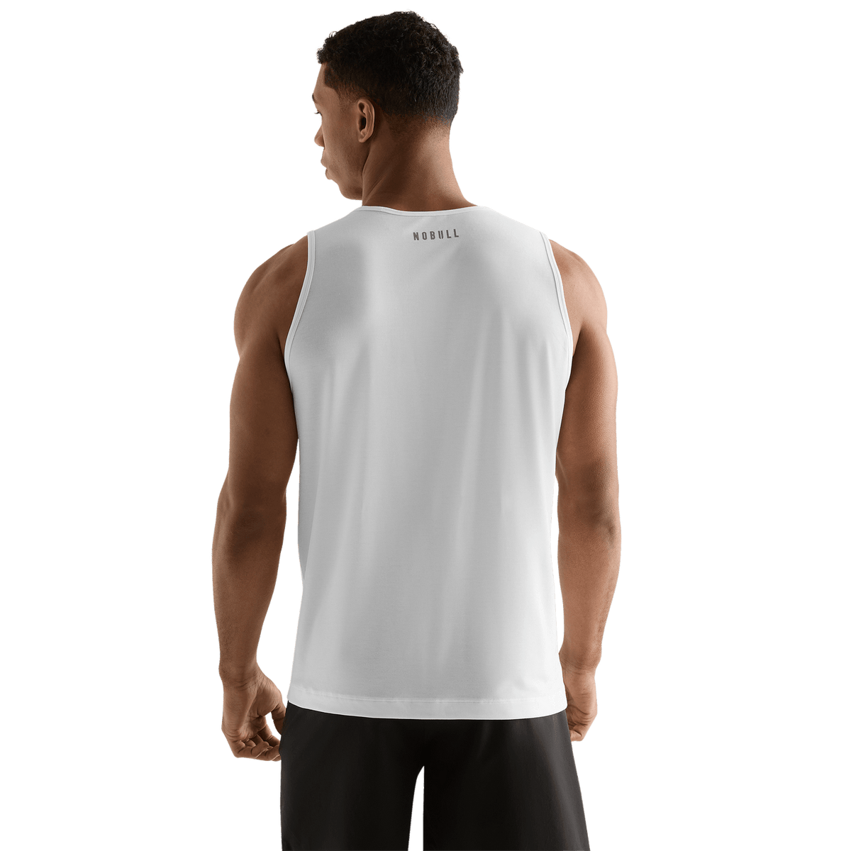 NOBULL Men's White U Tank Top