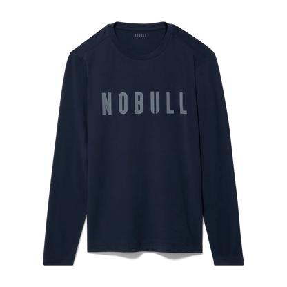 NOBULL Men's Night Navy NOBULL Long Sleeve Tee