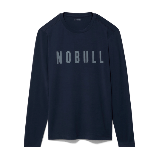 NOBULL Men's Night Navy NOBULL Long Sleeve Tee