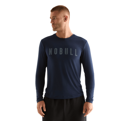 NOBULL Men's Night Navy NOBULL Long Sleeve Tee