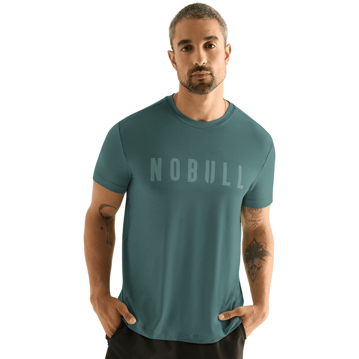 NOBULL Men's Silver Pine NOBULL Tee