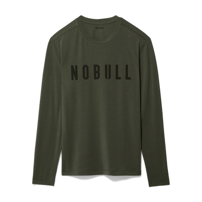 NOBULL Men's Dark Army NOBULL Long Sleeve Tee