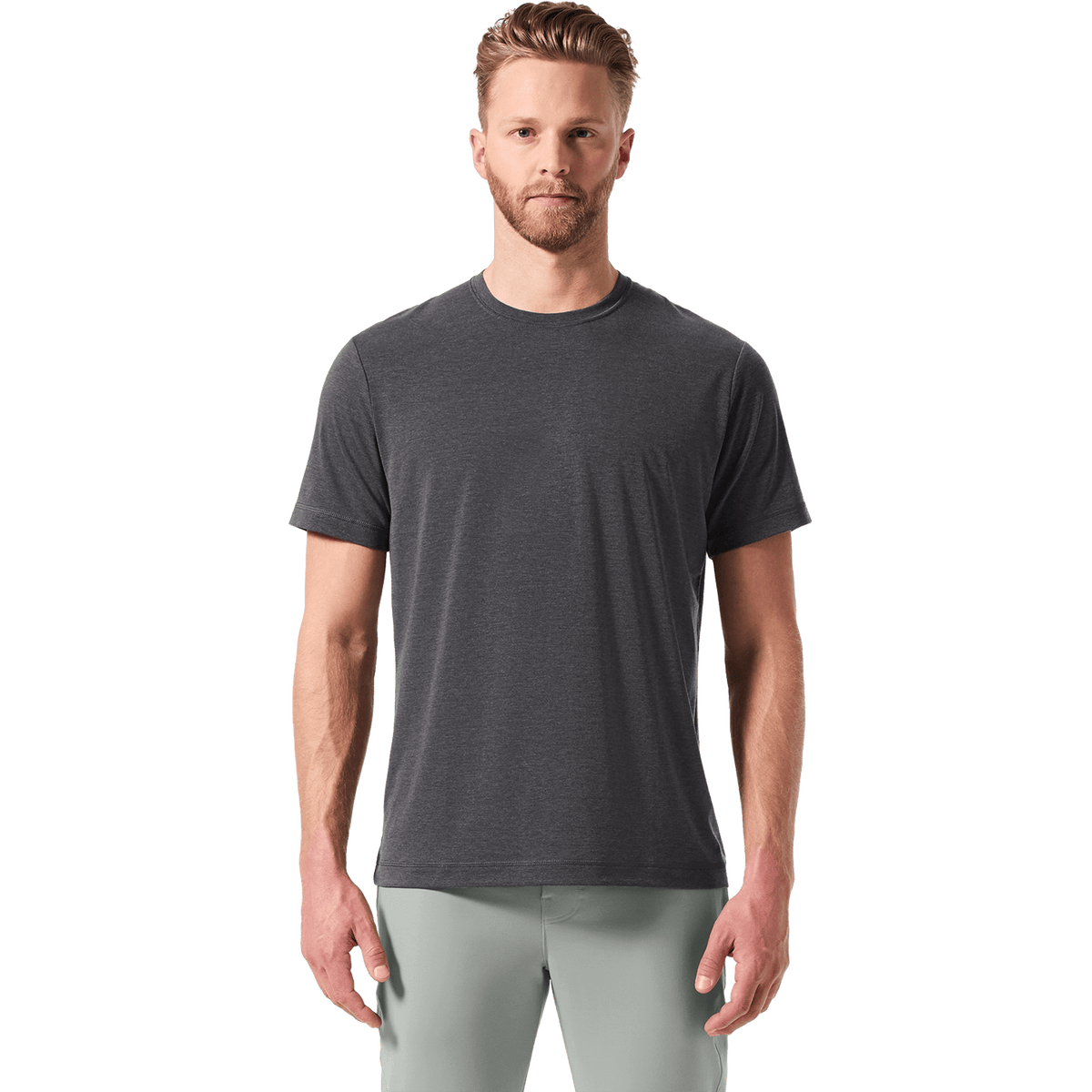 NOBULL Men's Charcoal Heather Adapt Tee  X Public Rec