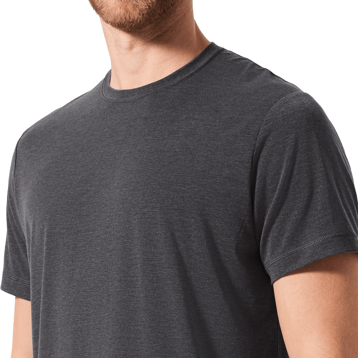 NOBULL Men's Charcoal Heather Adapt Tee  X Public Rec