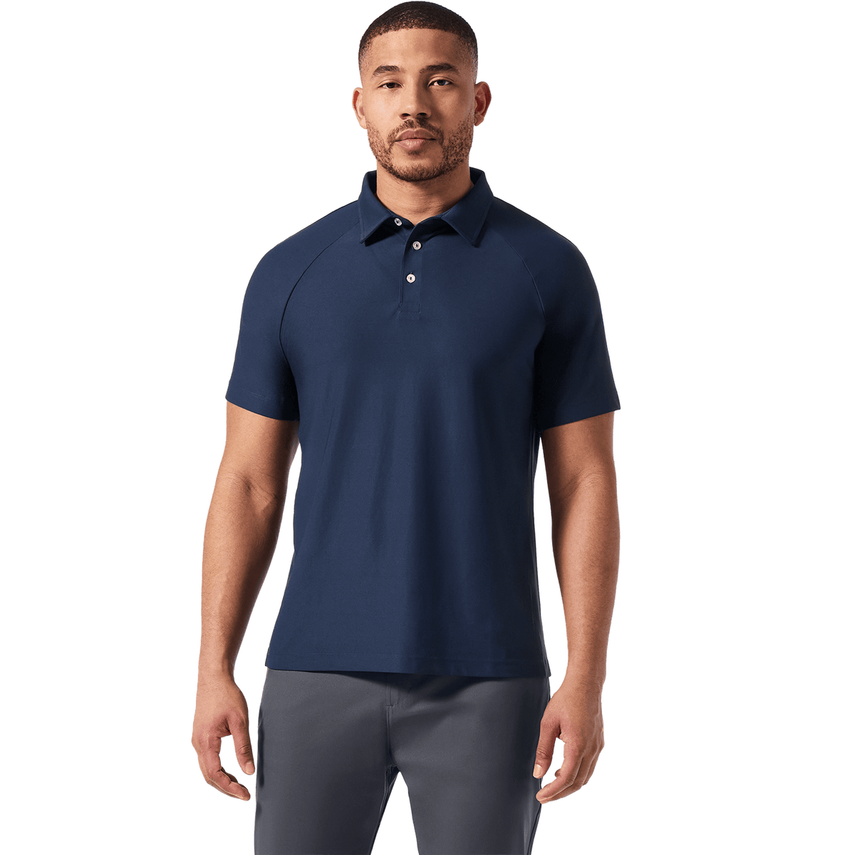 NOBULL Men's Night Navy Adapt Polo  X Public Rec