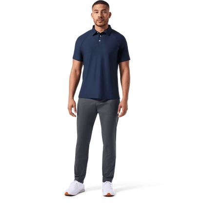 NOBULL Men's Night Navy Adapt Polo  X Public Rec