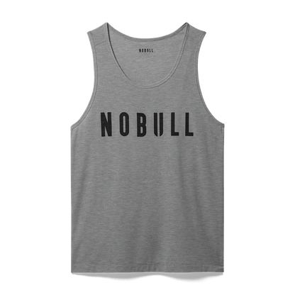 NOBULL Men's Heather Grey NOBULL Tank Top