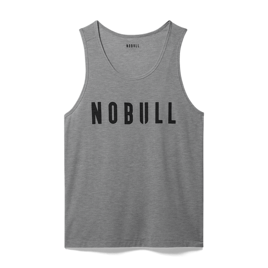 NOBULL Men's Heather Grey NOBULL Tank Top