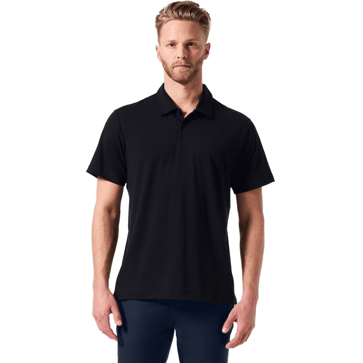 NOBULL Men's Black Adapt Polo  X Public Rec