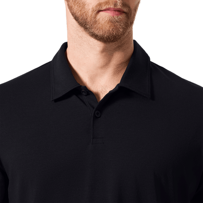 NOBULL Men's Black Adapt Polo  X Public Rec