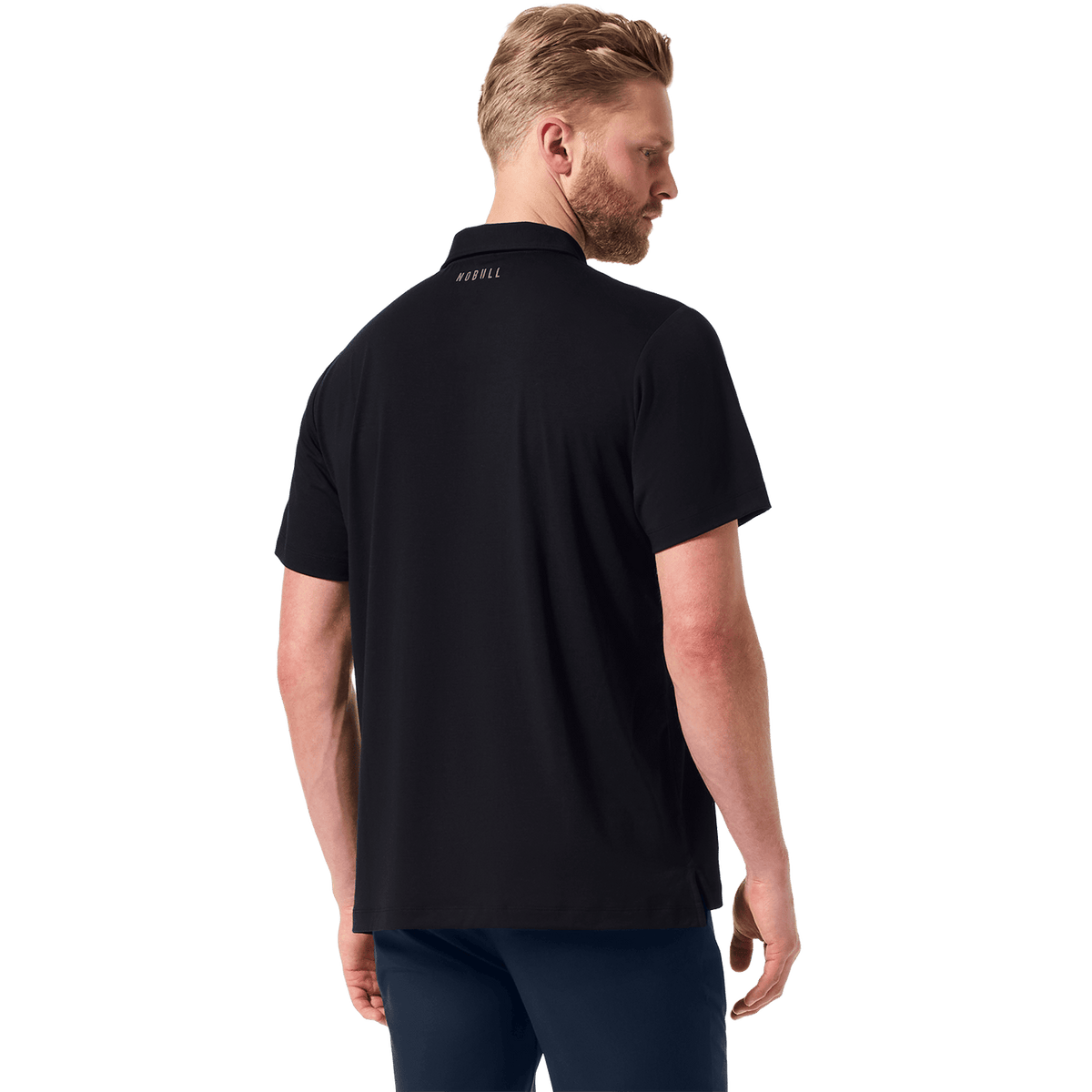 NOBULL Men's Black Adapt Polo  X Public Rec