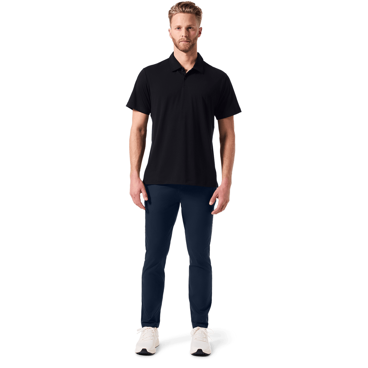 NOBULL Men's Black Adapt Polo  X Public Rec