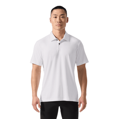 NOBULL Men's White Adapt Polo  X Public Rec