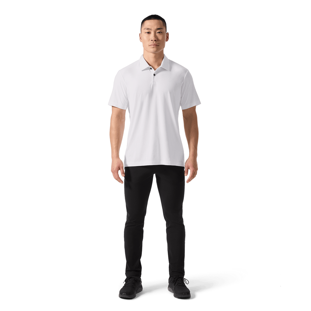 NOBULL Men's White Adapt Polo  X Public Rec