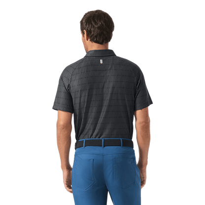 NOBULL Men's Black U Repeat All Fore It Polo  X Public Rec