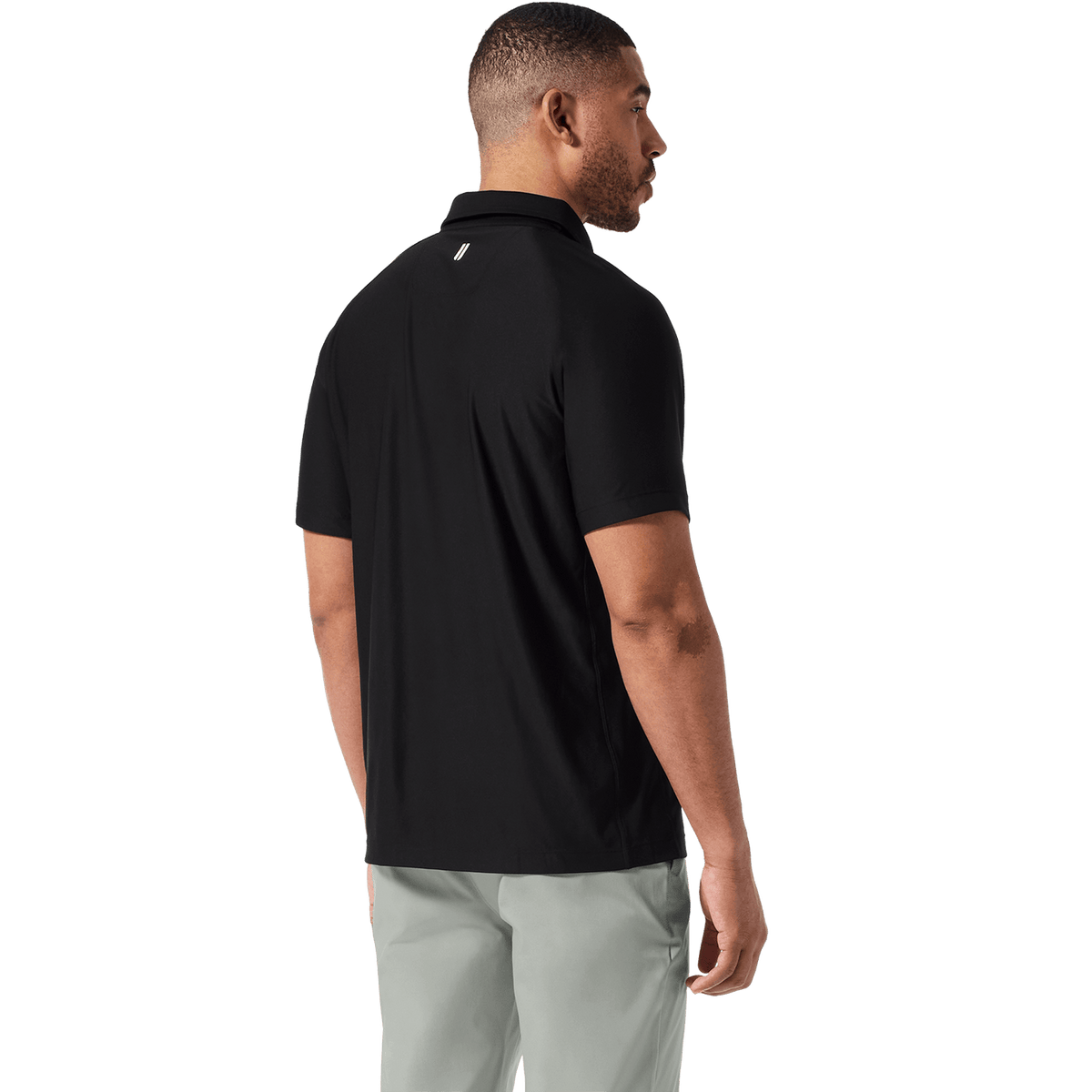 NOBULL Men's Black All Fore It Polo  X Public Rec