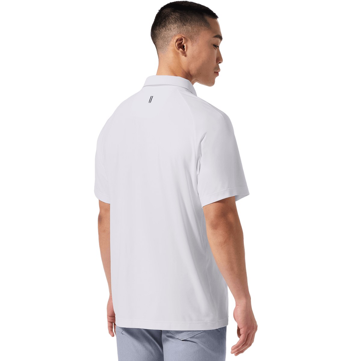 NOBULL Men's White All Fore It Polo  X Public Rec