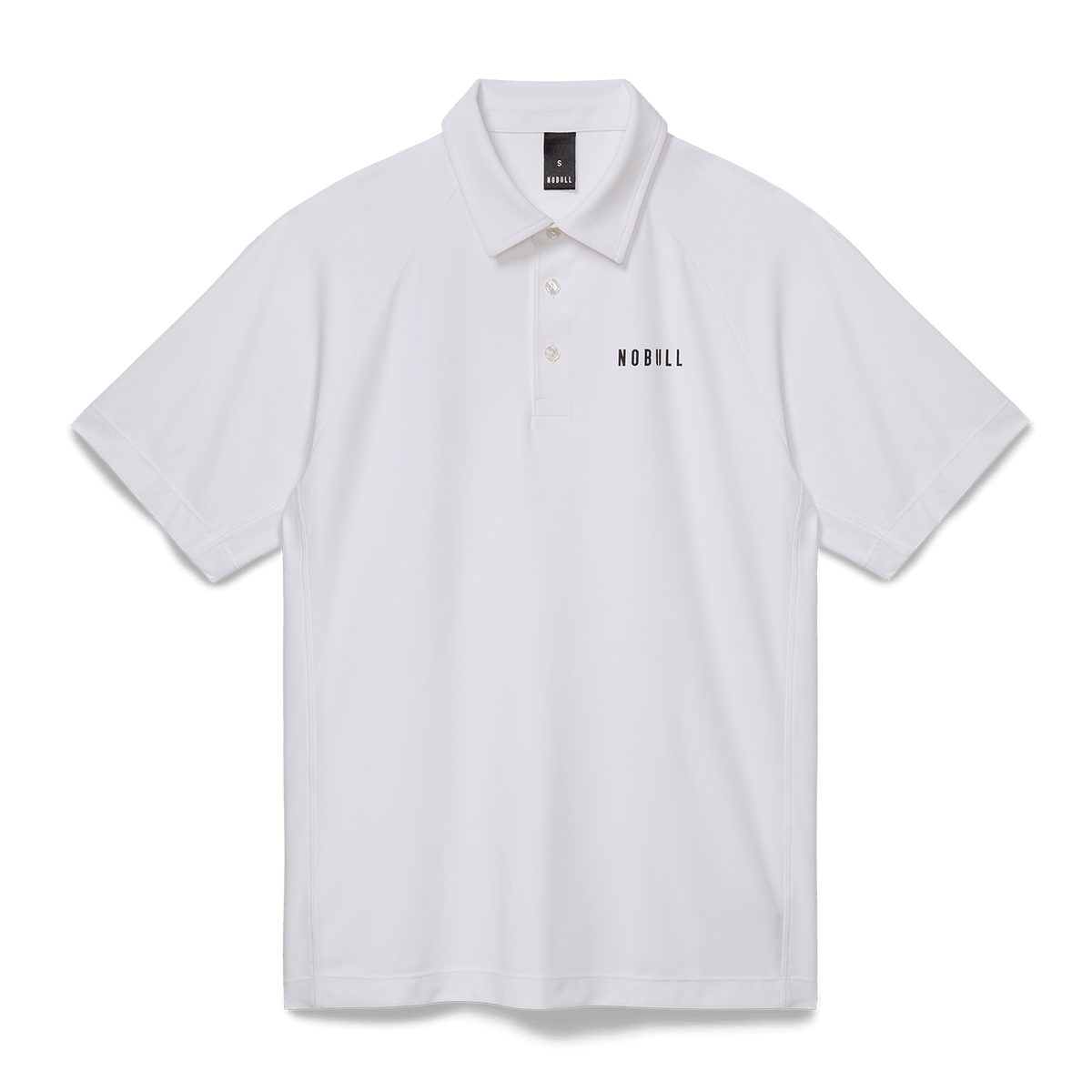 NOBULL Men's White All Fore It Polo  X Public Rec
