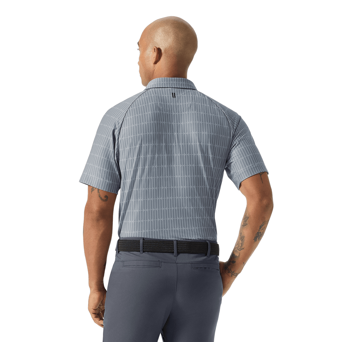 NOBULL Men's Stone U Repeat All Fore It Polo  X Public Rec